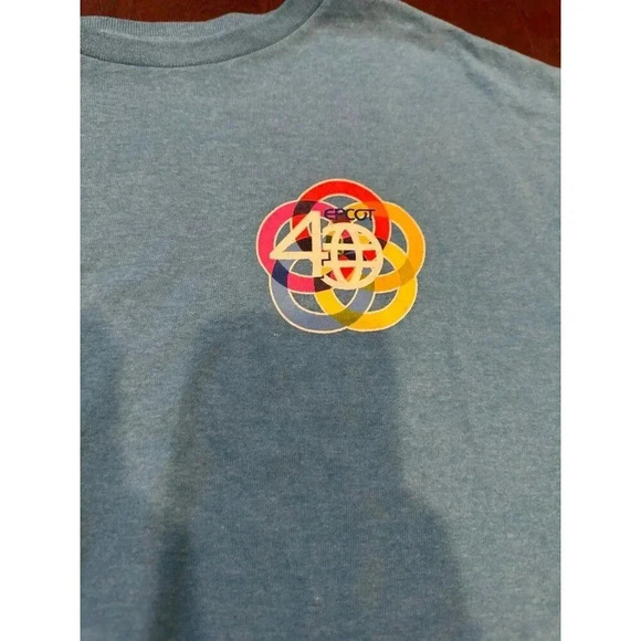 2022 Walt Disney World Parks‎ Epcot 40th Anniversary Figment Adult Shirt  #31 - Picture 3 of 3